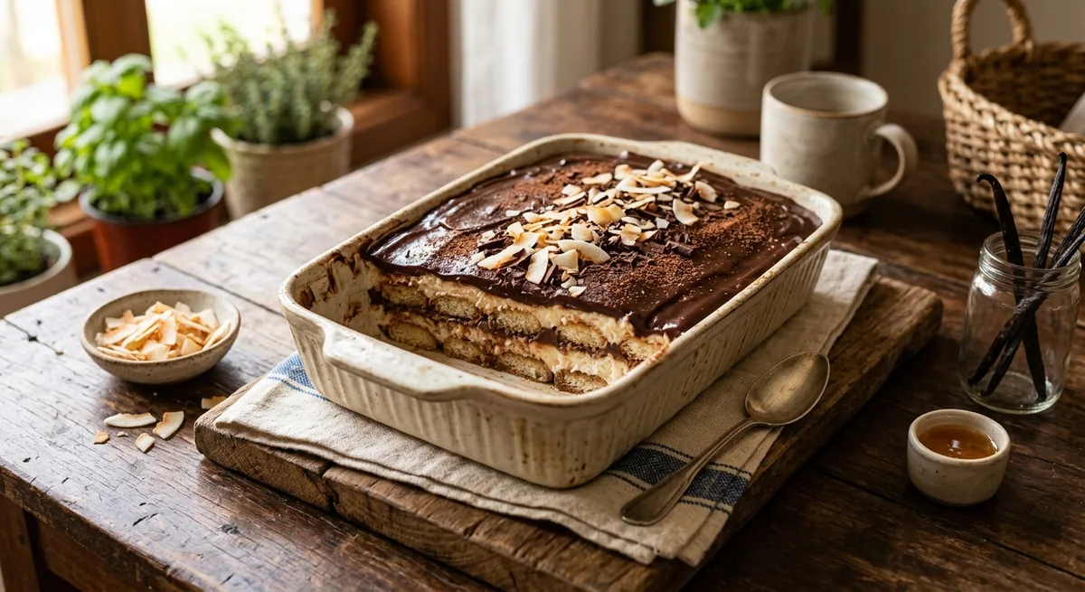 Pavê de Chocolate com Creme de Coco