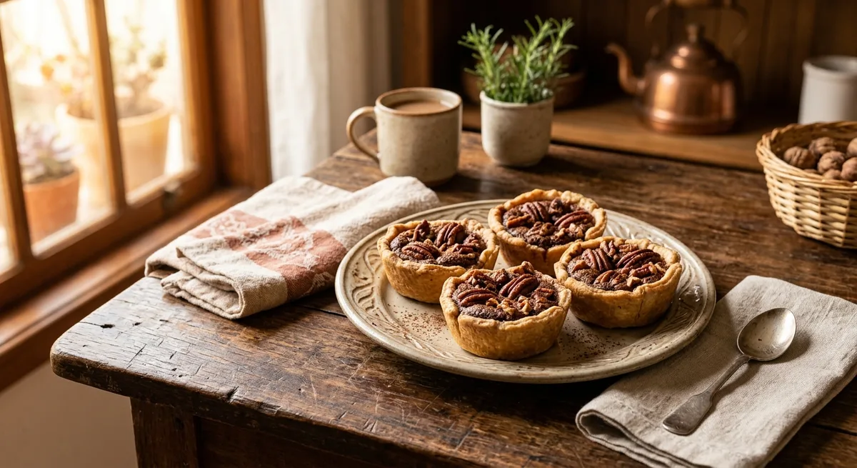 Tortinhas de Noz Pecan e Cacau