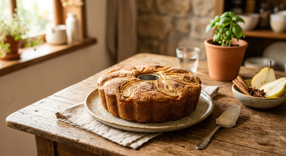Bolo de Pera e Canela