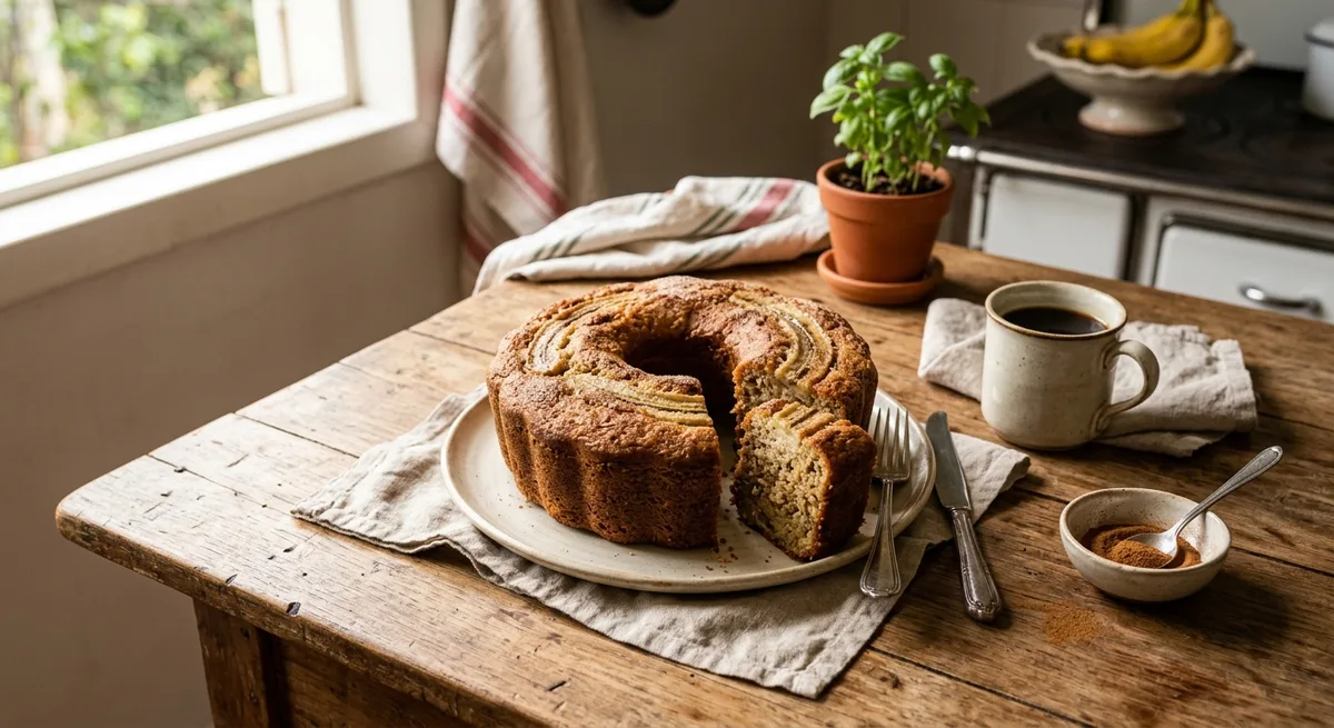 Bolo de Banana e Canela