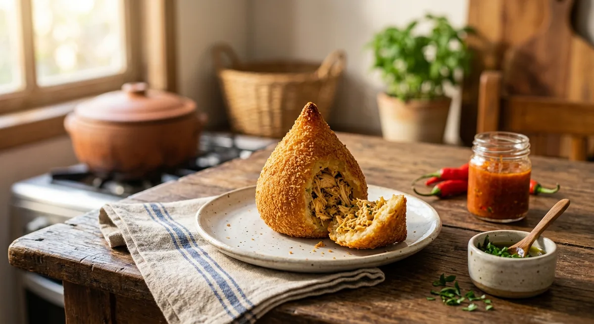 Coxinha Fit de Frango Crocante e Saborosa