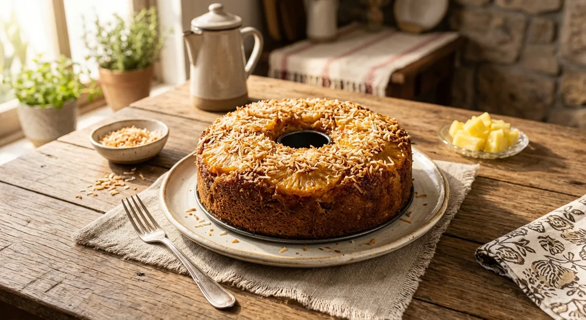 Bolo de Abacaxi e Coco