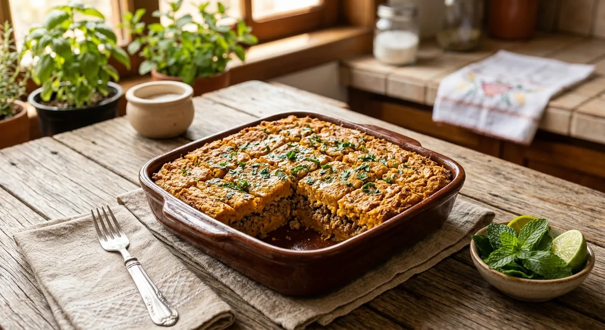 Quibe Assado de Abóbora e Carne Moída