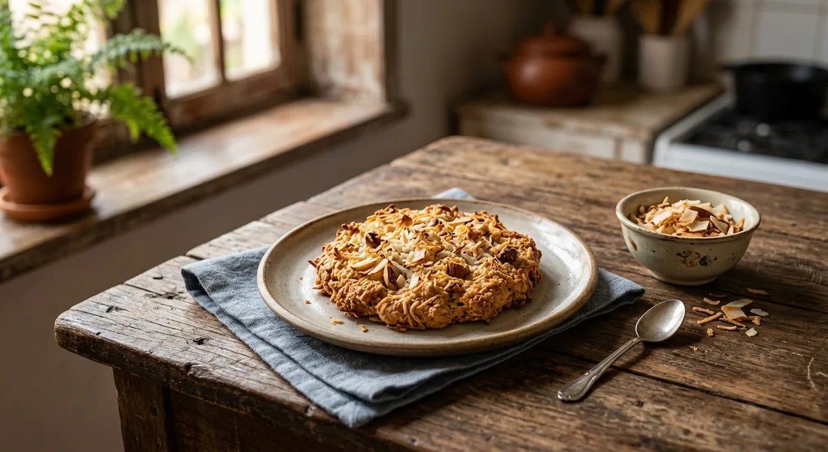 Biscoito Crocante de Coco e AmĂȘndoas