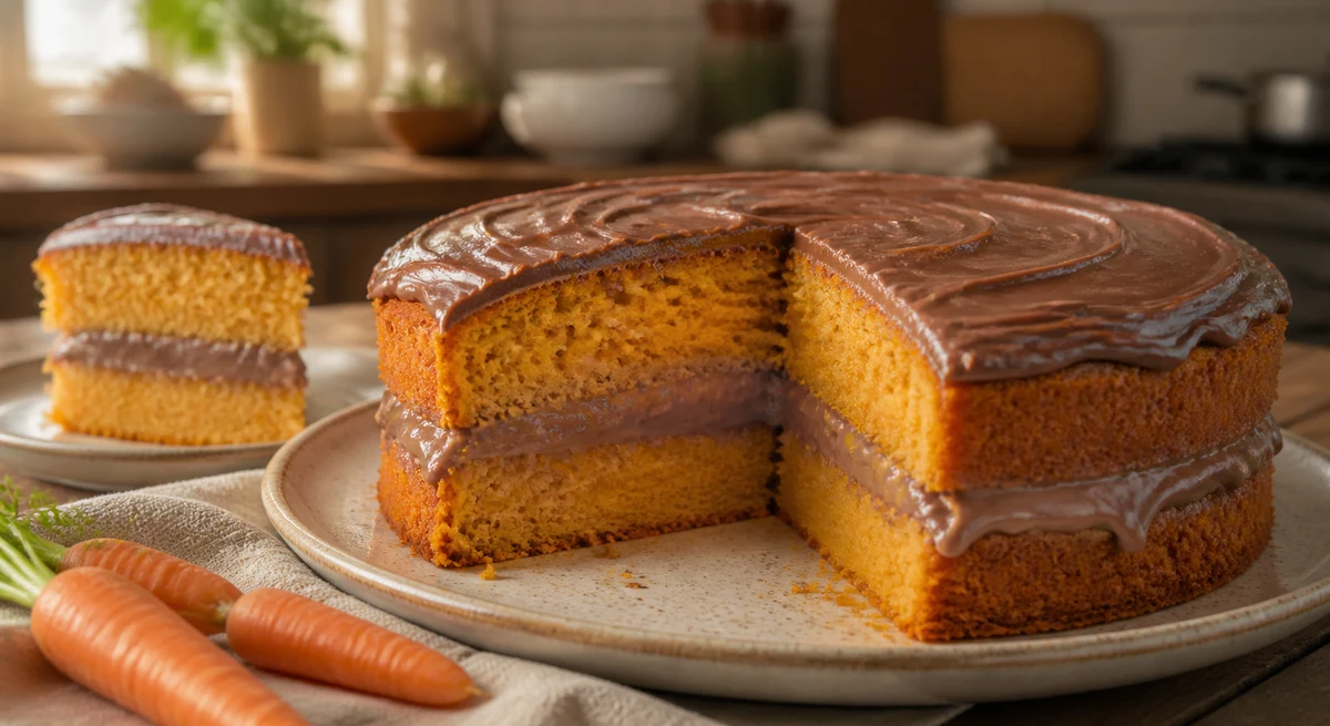 Bolo de Cenoura com Recheio Fit