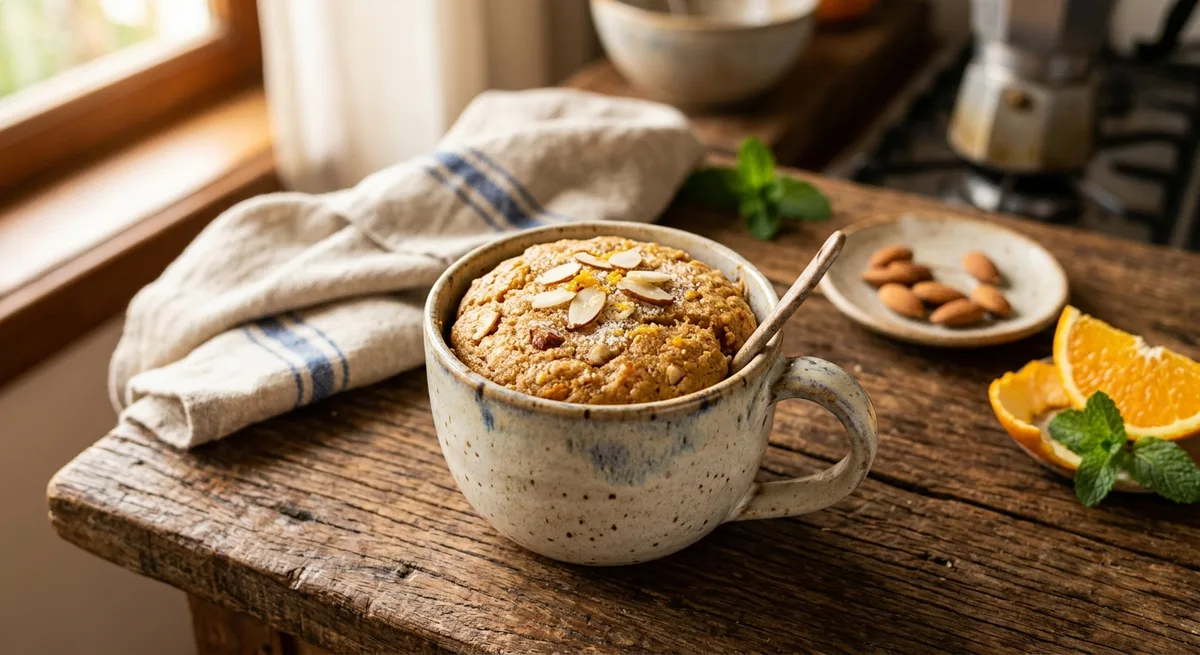 Cookie de Caneca de Amêndoa e Laranja