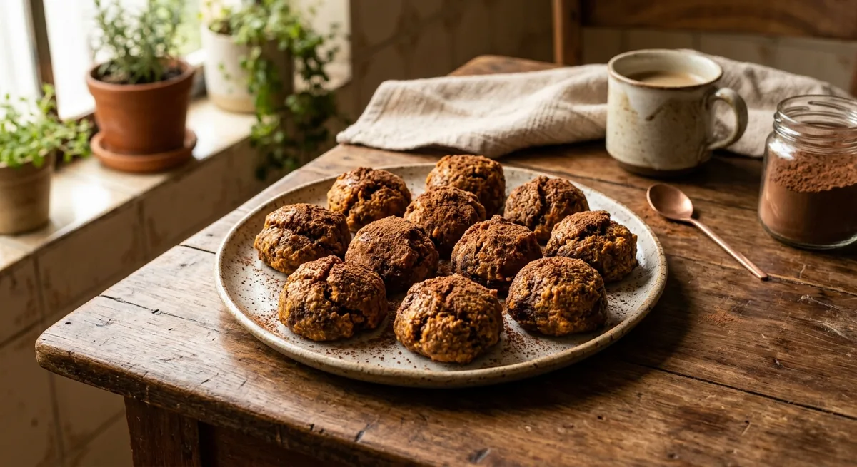 Bolinhos Cremosos de Batata Doce e Cacau