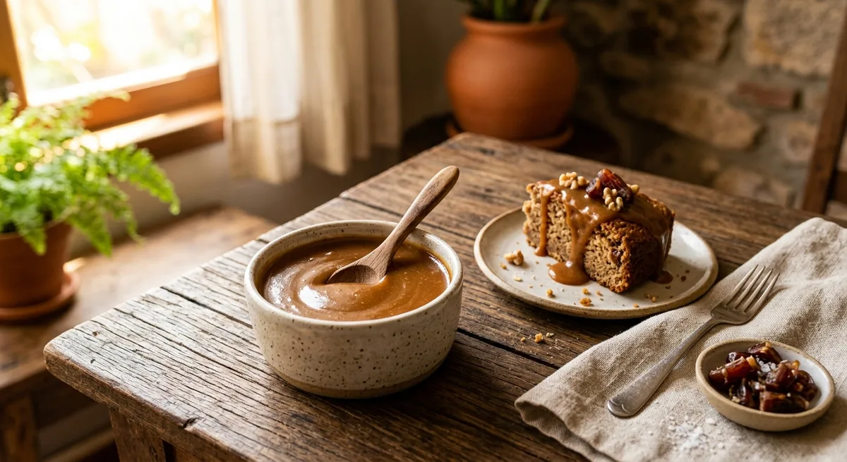 Calda de Caramelo Básica de Tâmaras