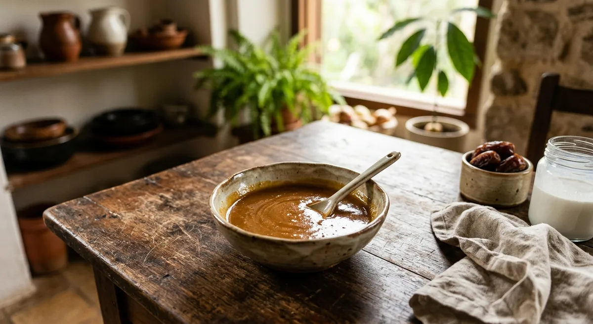 Calda Rápida de Caramelo de Tâmaras