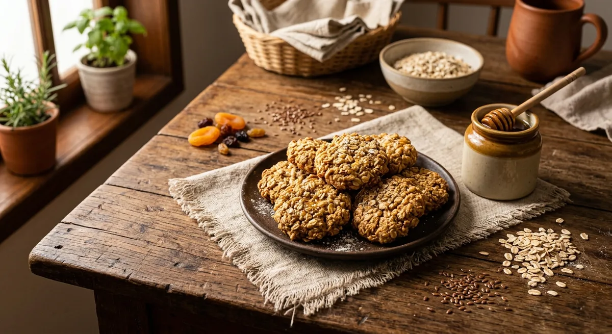 Biscoito Energético de Aveia e Mel