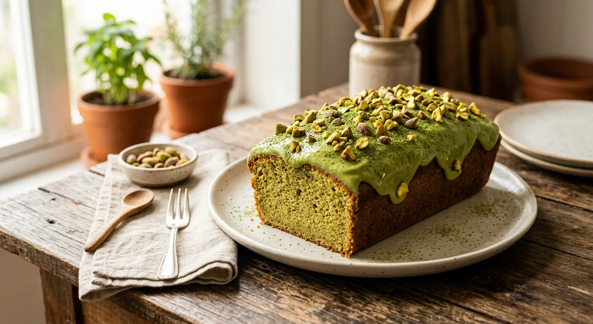 Cobertura de Pistache e Matcha
