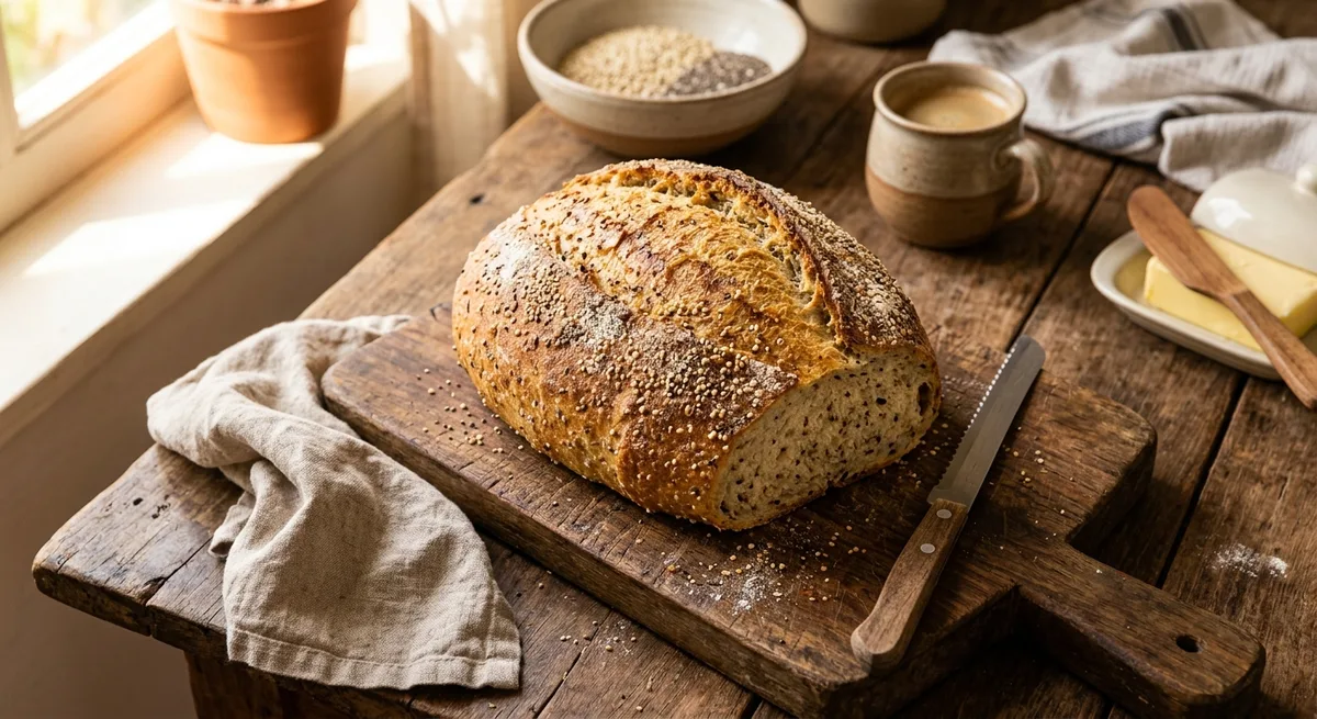 Pão de Quinoa e Chia