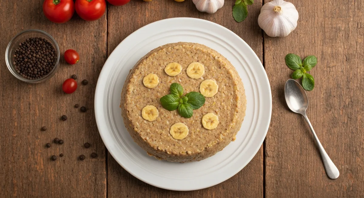 Bolo de Microondas de Banana com Nozes