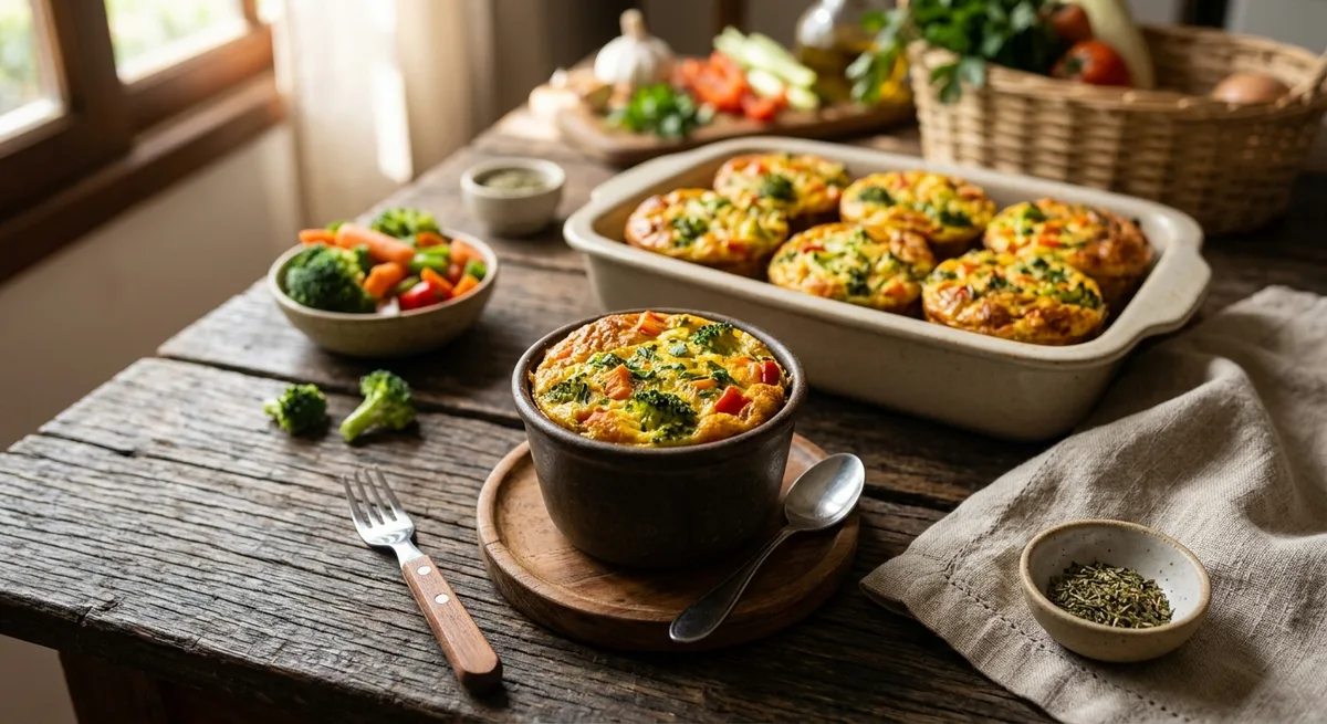 Mini Quiche de Legumes sem Massa