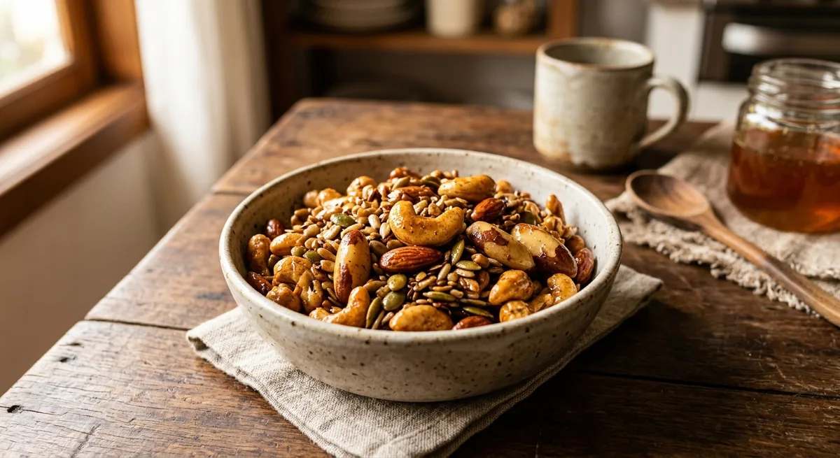 Mix de Castanhas e Sementes Caramelizadas com Mel