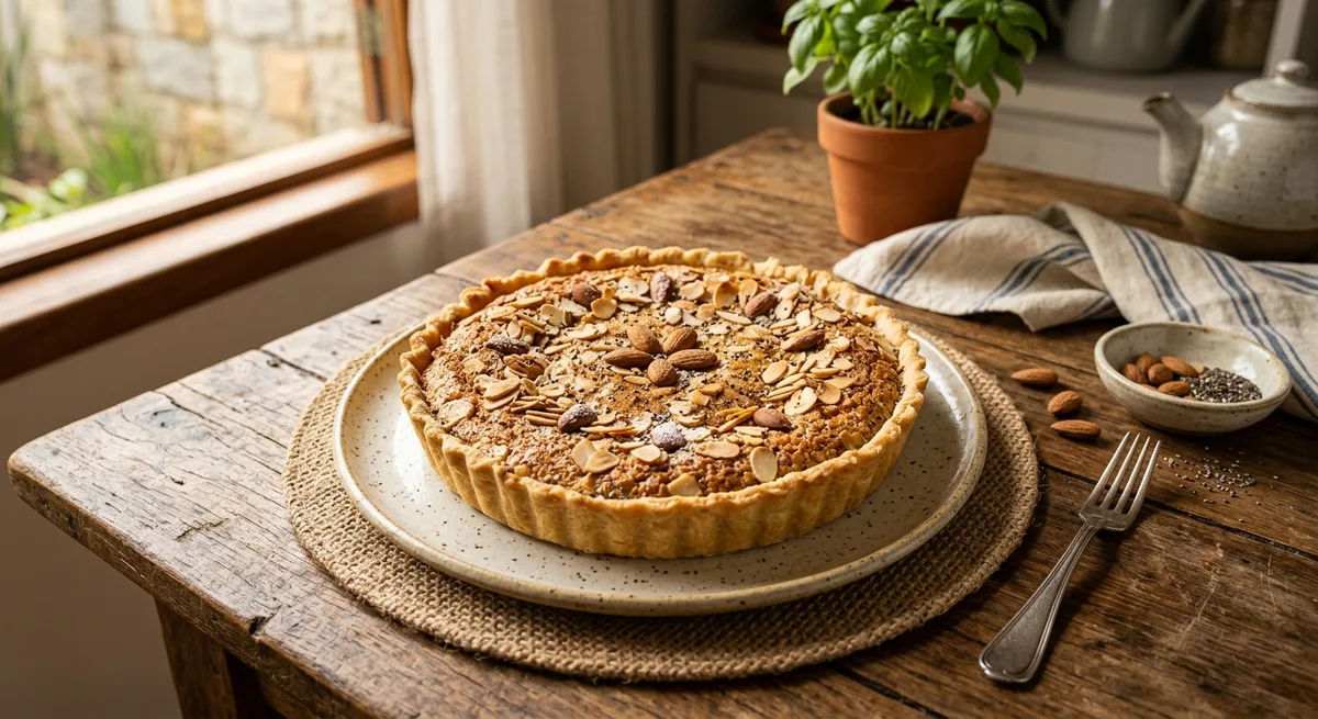 Torta de Amêndoas e Chia